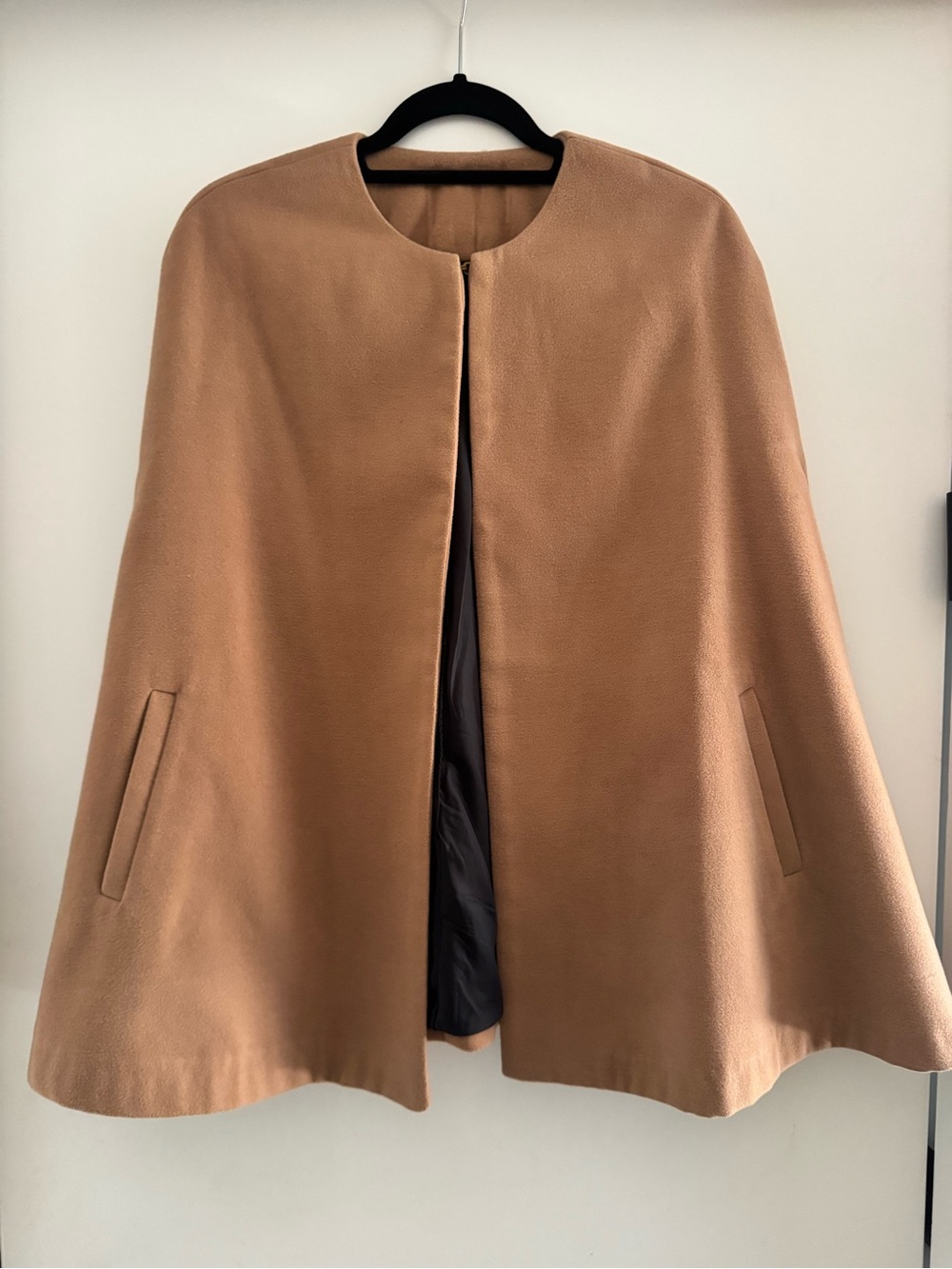 Women's Camel Cape Coat. One size fits most. Lined. Beautiful and classic.